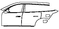 (left)Door+Side Skirt+Rear Fender