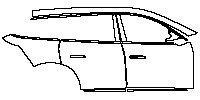 (right)Door+Side Skirt+Rear Fender
