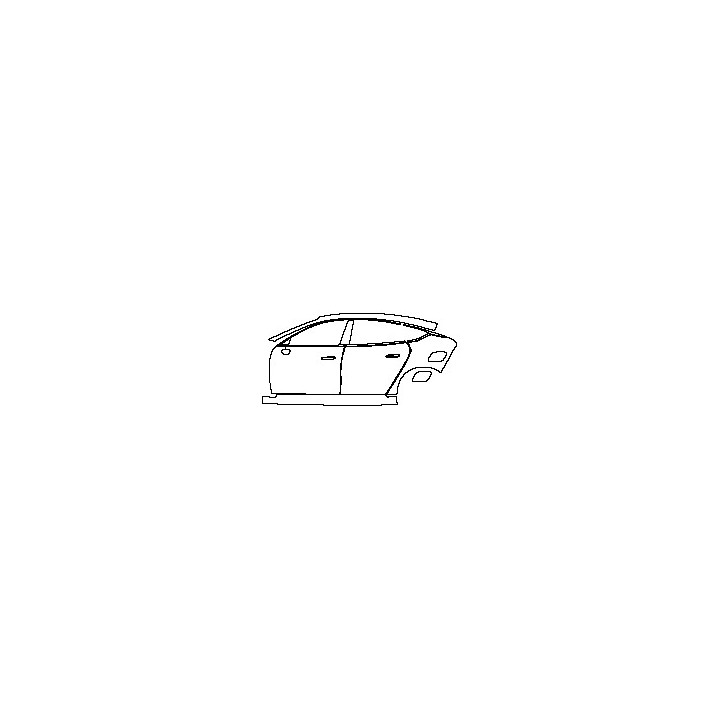 (left) Door+Side Skirt+Rear Fender