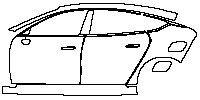 (left) Door+Side Skirt+Rear Fender
