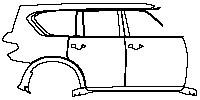 (right)Door+Side Skirt+Rear Fender