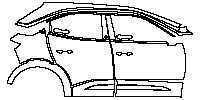 Opel Neuer Mokka Ultimate 2021 - (right) Door+Side Skirt+Rear Fender
