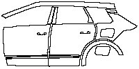 Opel Grandland PHEV GS Passenger Cars 2025 - (left) Door+Side Skirt+Rear Fender