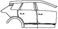 Opel Grandland PHEV GS Passenger Cars 2025 - (right) Door+Side Skirt+Rear Fender