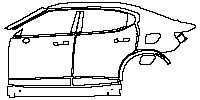 Polestar Polestar 2 Exterior 2021 - (left) Door+Side Skirt+Rear Fender