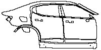 Polestar Polestar 2 Exterior 2021 - (right)Door+Side Skirt+Rear Fender
