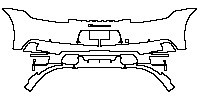 Porsche 911 Carrera 4S 2013 - Rear Bumper (suitable for Europe, with square vent, with sportDesign package, with 911 Carrera 4S