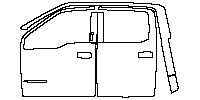 Ford Super Duty F-250 2020 - (left) Door (with“6.7L”“PowerStroke”model emblem)