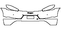 Porsche 718 Spyder 2018 - Rear Bumper (with ''718 Spyder'' emblem,with 4 PDC )