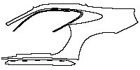 Porsche 911 Dakar 2023 - (left) Rear Fender (with roof rack)