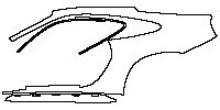 Porsche 911 Dakar 2023 - (left) Rear Fender (without roof rack)