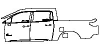 (left) Door+Side Skirt+Rear Fender