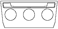 Volkswagen T-ROC Interior 2018 - (front) Climate Control Panel (for manual conditioner only)