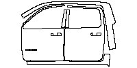 (left) Door+Side Skirt+Rear Fender