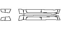 RAM Trucks 1500 Crew Cab 2019 - Rocker Panel (for 5'7'' box, without wheel flare)