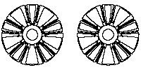 Rolls-Royce Ghost Extended Wheelbase 2011 - Hub (For 21 inch wheels)