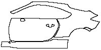(left) Door+Side Skirt+Rear Fender