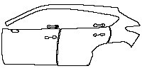 (left) Door+Side Skirt+Rear Fender