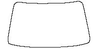 Subaru Outback (CN) Window 2021 - Windshield (inside) (without EyeSight and mirror cutout)