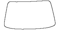 Subaru Forester (CN) Window 2023 - Windshield (without EyeSight, mirror, ETC cutout)