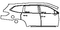 (right) Door+Side Skirt+Rear Fender