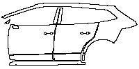 Skoda Enyaq iV (EU) Exterior 2021 - (left)Door+Side Skirt+Rear Fender
