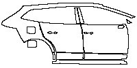 Skoda Enyaq iV (EU) Exterior 2021 - (right)Door+Side Skirt+Rear Fender