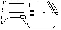 Suzuki Jimny 3Door 2019 - (right) Door+Rear Fender