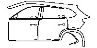 Togg T10X Exterior 2023 - (left) Door+Rear Fender+Side Skirt