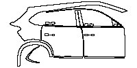 Togg T10X Exterior 2023 - (right) Door+Rear Fender+Side Skirt