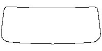 Tank 300 Window 2021 - Windshield (without mirror and dotted area cutout)