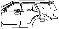 (left) Door+Side Skirt+Rear Fender