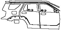 (right) Door+Side Skirt+Rear Fender