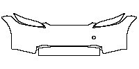 Tesla Model 3 (Highland) Base 2023 - Bumper+Headlamp (without license plate cut out)
