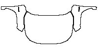 Toyota RAV4 Base 2020 - Hood+Fender (with ''HYBRID'' emblem on fenders)