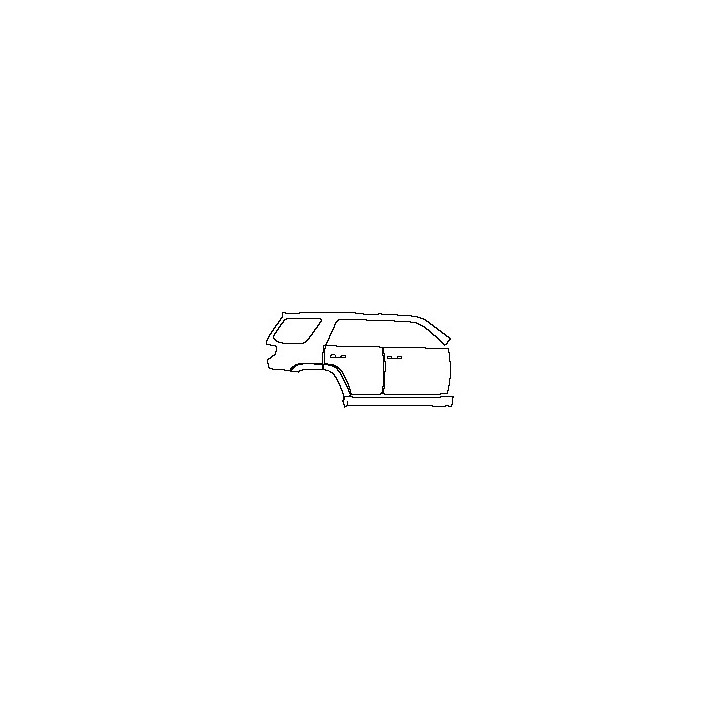 Toyota 4 Runner Limited 2014 - (right) Door+Side Skirt+Rear Fender