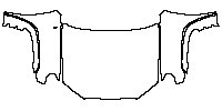 Toyota 4 Runner Limited 2014 - Hood+Fender (with Antenna Hole on fender)
