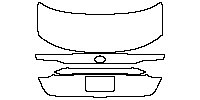 Toyota Corolla (US) Sedan 2020 - Trunk Lid (without emblem, without spoiler)