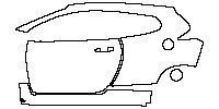 (left) Door+Side Skirt+Rear Fender