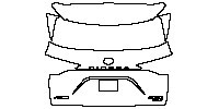 Toyota Sienna Platinum 2021 - Trunk Lid (with ''SIENNA'' ''广汽丰田'' ''Platinum'' ''Hybrid'' model emblem)