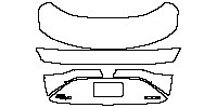 Toyota Mirai Exterior 2021 - Trunk Lid (with TOYOTA MIRAI and FUELCELL emblems)