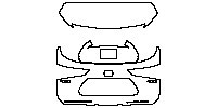 Toyota Crown Kluger Exterior 2021 - Trunk Lid (with ''一汽丰田'', ''Hybrid'', ''CROWN KLUGER'', ''Limited E-Four'' emblems)