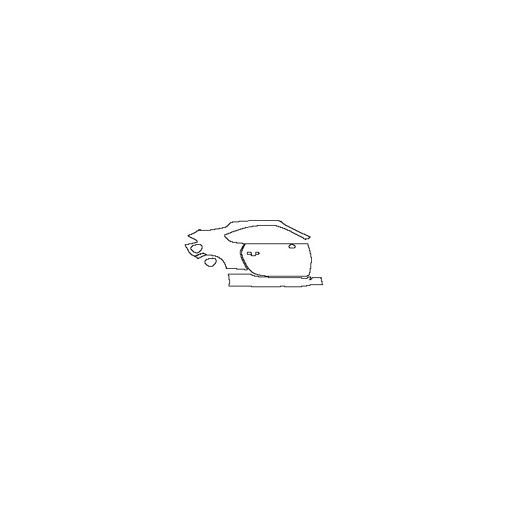 Toyota GR86 Exterior 2021 - (right) Door+Side Skirt+Rear Fender (without mudguards)