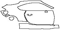 Toyota GR86 Exterior 2021 - (right) Door+Side Skirt+Rear Fender (without mudguards)