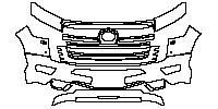 Toyota Land Cruiser (ME) Exterior 2023 - Bumper+Headlamp (with headlamp washing, with 2 PDC)