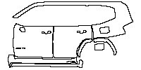Toyota Land Cruiser (ME) Exterior 2023 - (left) Door+Side Skirt+Rear Fender (with ''400 TT'' emblem on front door)