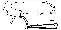Toyota Land Cruiser (ME) Exterior 2023 - (right) Door+Side Skirt+Rear Fender (with ''400 TT'' emblem on front door)