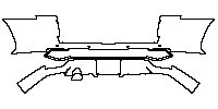 Toyota Land Cruiser (ME) Exterior 2023 - Rear Bumper (without trailer hitch, with mudguards, with 4 PDC)
