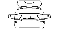 Toyota Land Cruiser (ME) Exterior 2023 - Trunk Lid (with ''LAND CRUISER'', ''TWIN TURBO'', ''GXR'' emblems)