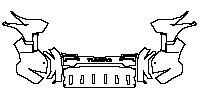 Toyota Tundra CrewMax 2023 - Bumper+Headlamp (with 2 PDC)